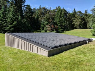 Ground mounted Solar Pool Heater in Stouffville