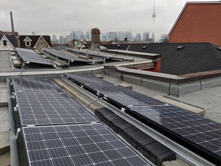 Flat Roof Solar PV system in Toronto